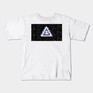 Vanguard video games with triangle and skull Kids T-Shirt